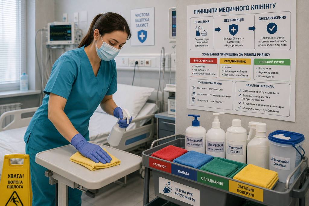 Медичний клінінг: чому прибирання — це частина клінічної роботи, а не господарська дрібниця